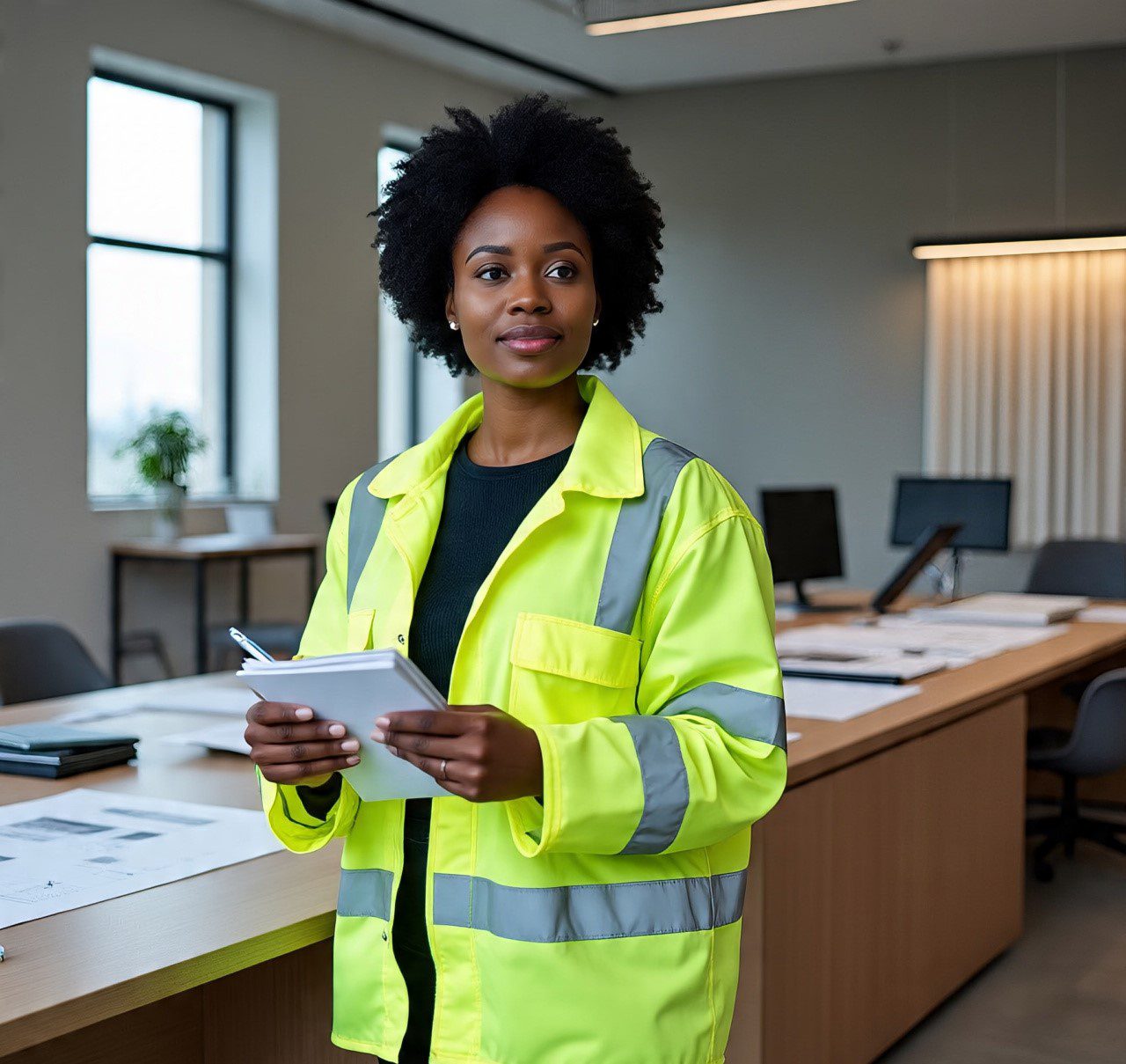 lady on site
