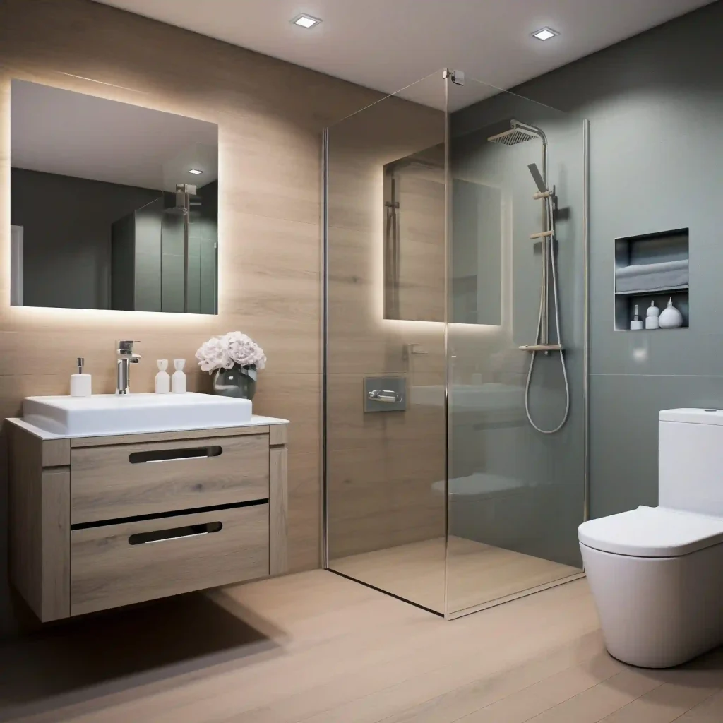 small bathroom with modern style